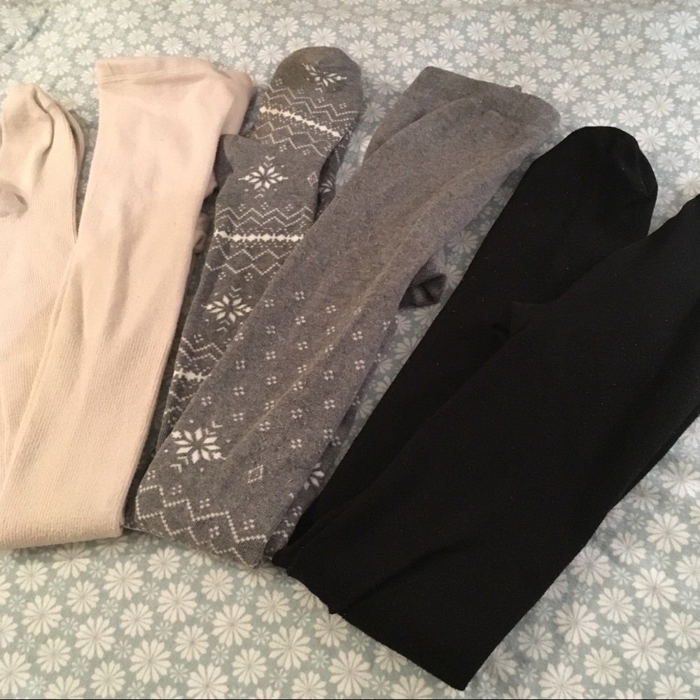 3 Pair Thick Tights